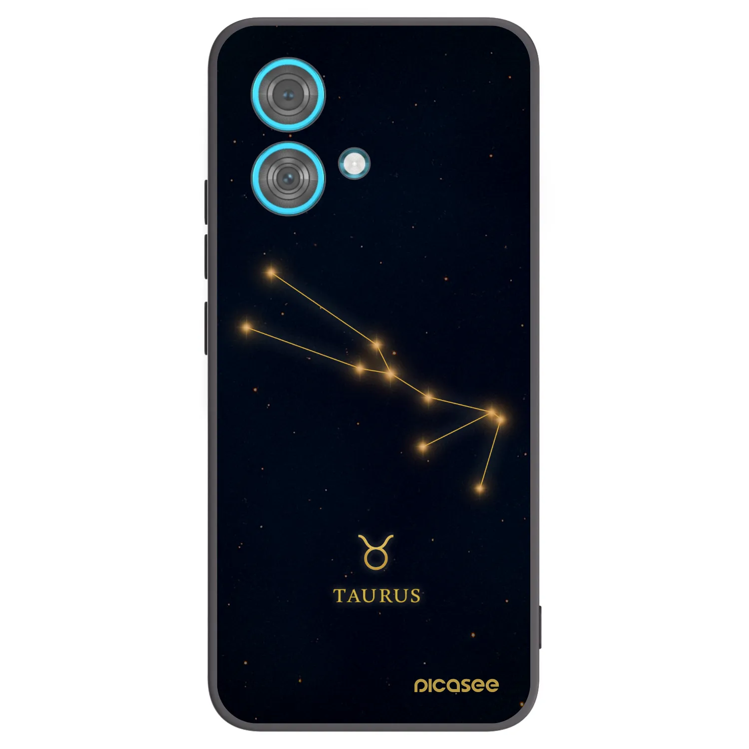 Picasee silikonski črni ovitek za Motorola Edge 40 Neo - TAURUS