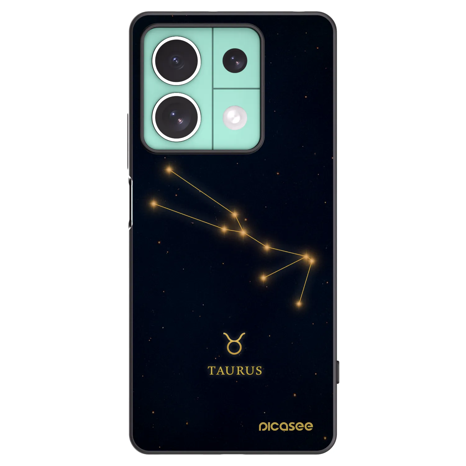 Picasee silikonski črni ovitek za Xiaomi Redmi Note 13 5G - TAURUS