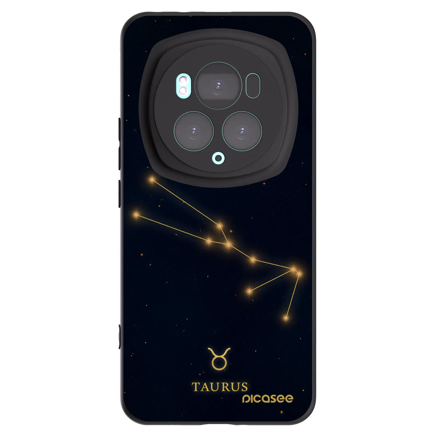 Picasee silikonski črni ovitek za Honor Magic6 Pro - TAURUS