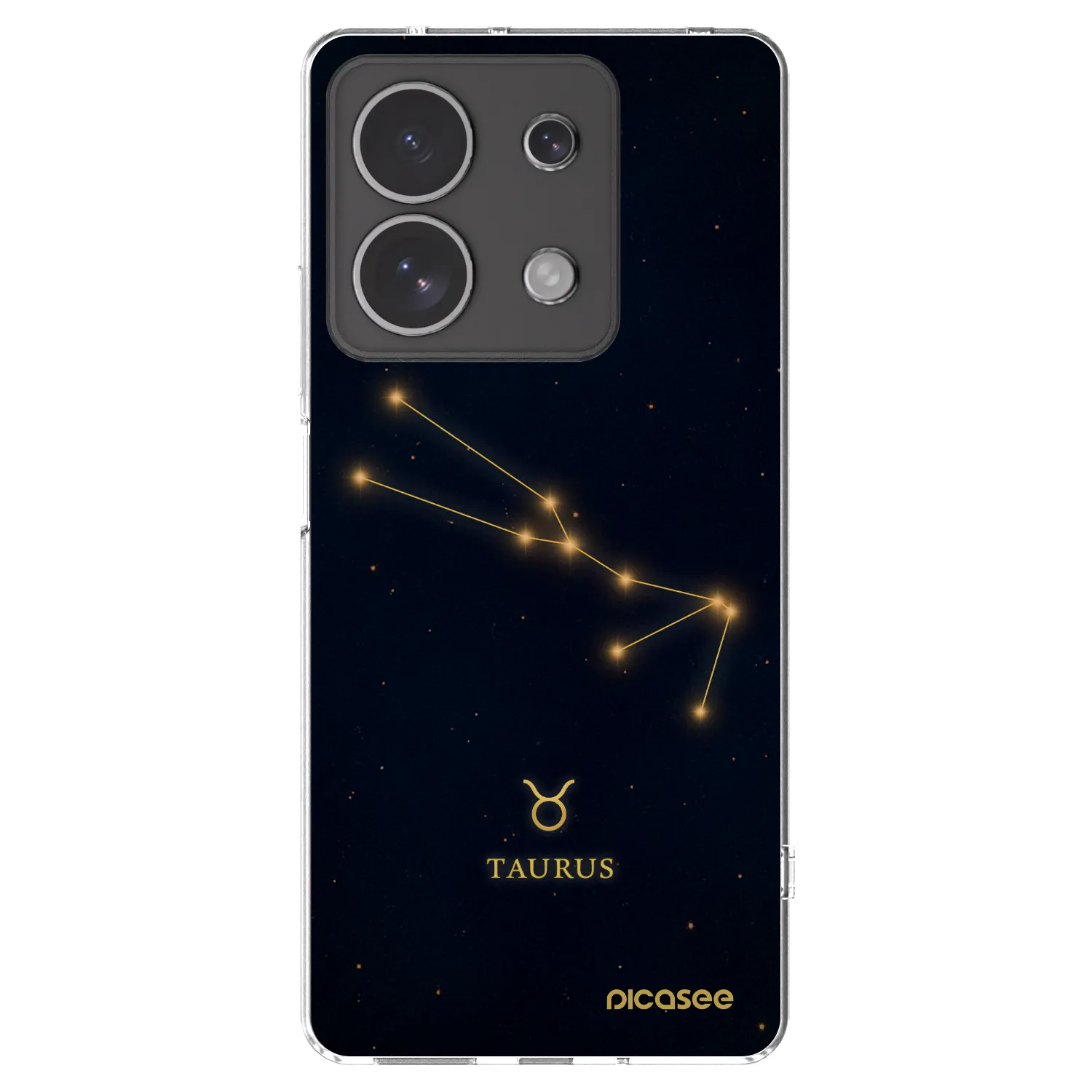 Picasee silikonski prozorni ovitek za Xiaomi Redmi Note 13 4G - TAURUS