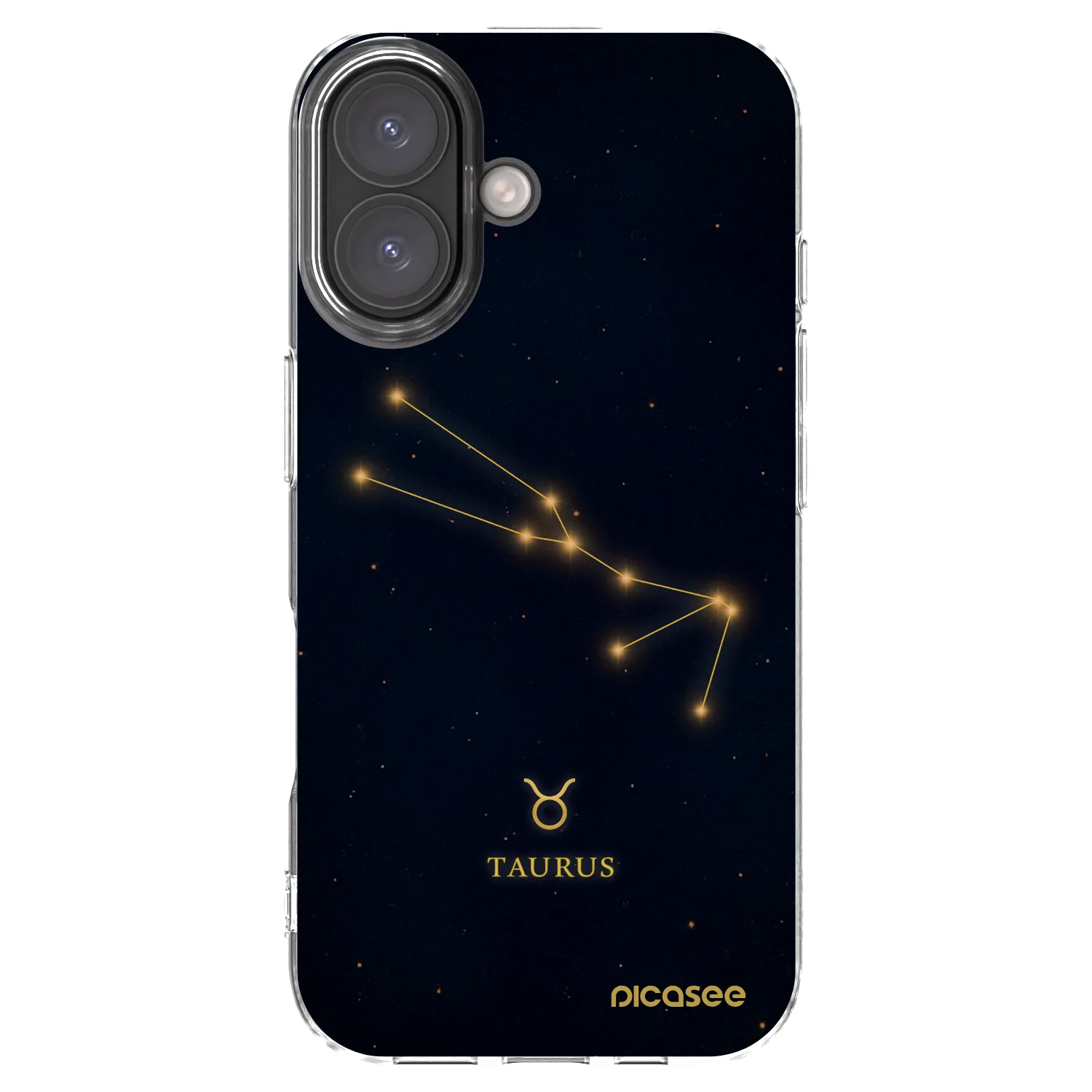 Picasee silikonski prozorni ovitek za Apple iPhone 16 - TAURUS