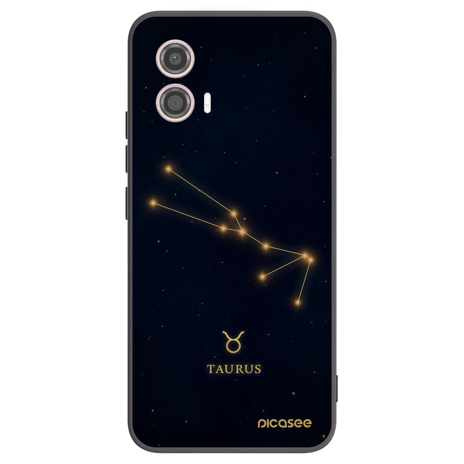 Picasee silikonski črni ovitek za Motorola Moto G53 5G - TAURUS