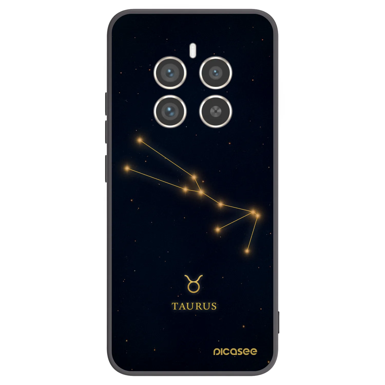 Picasee silikonski črni ovitek za Realme 12 Pro 5G - TAURUS