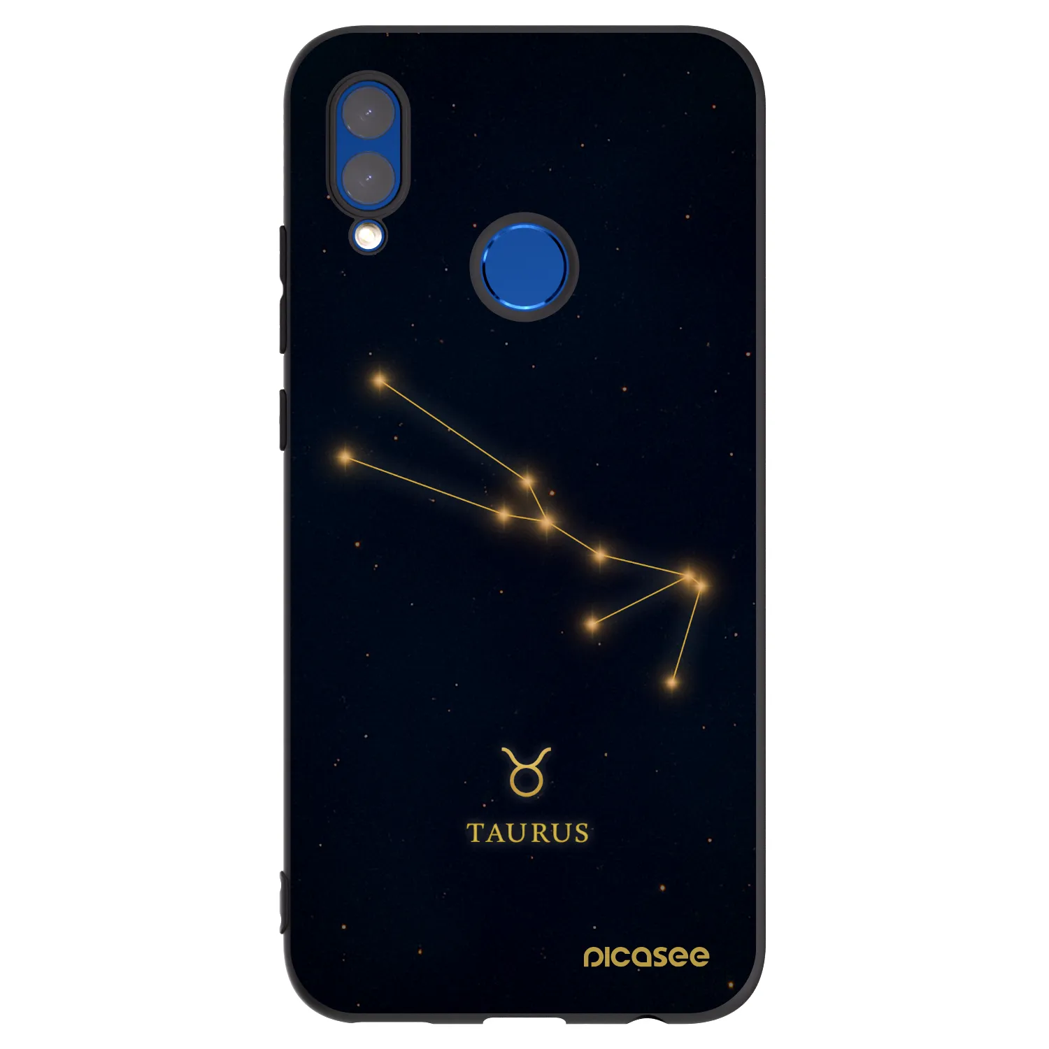 Picasee silikonski črni ovitek za Honor 10 Lite - TAURUS