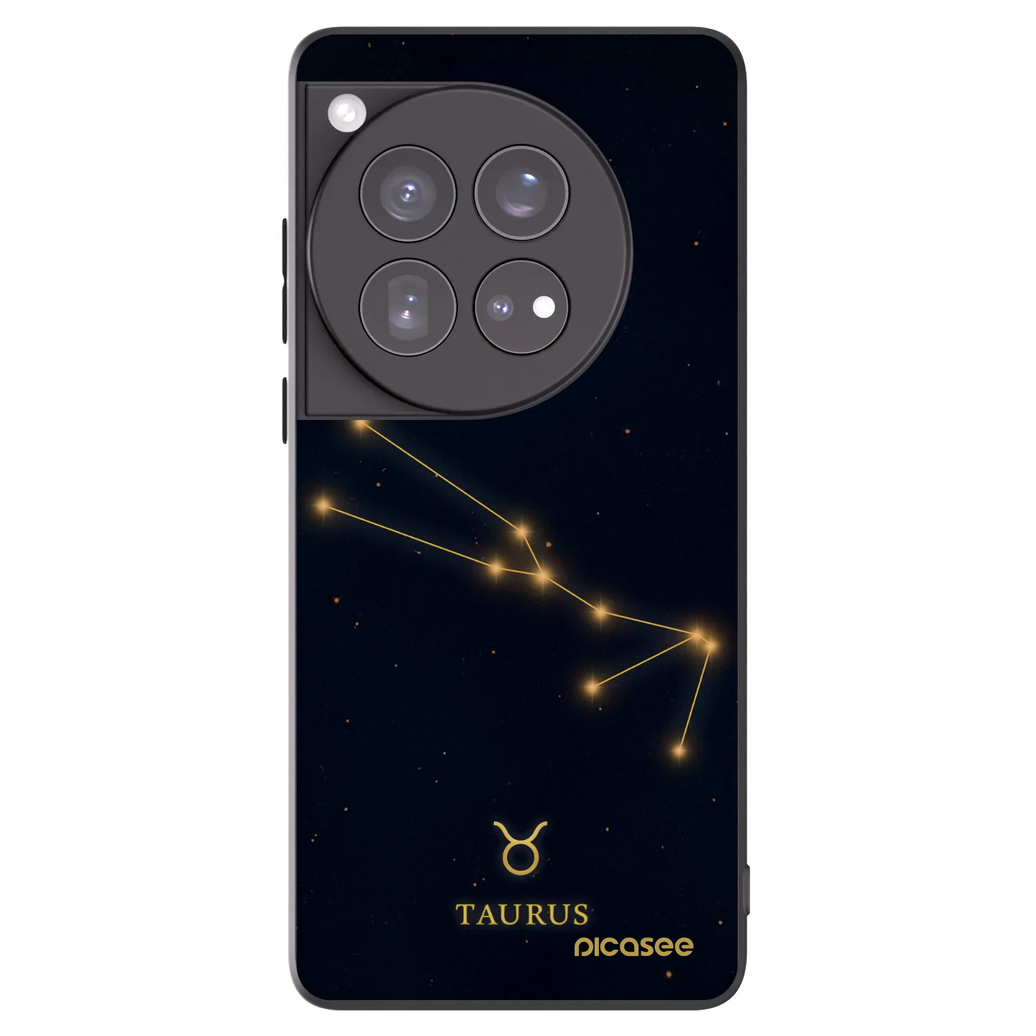 Picasee silikonski črni ovitek za OnePlus 12 5G - TAURUS