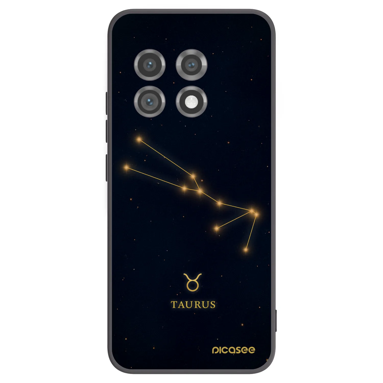 Picasee silikonski črni ovitek za OnePlus 11 5G - TAURUS