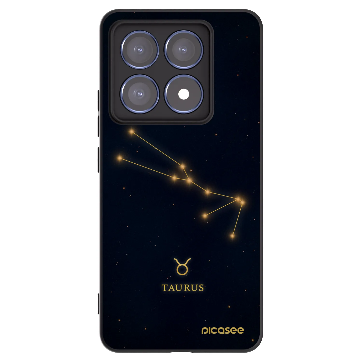 Picasee silikonski črni ovitek za Xiaomi 14T Pro - TAURUS