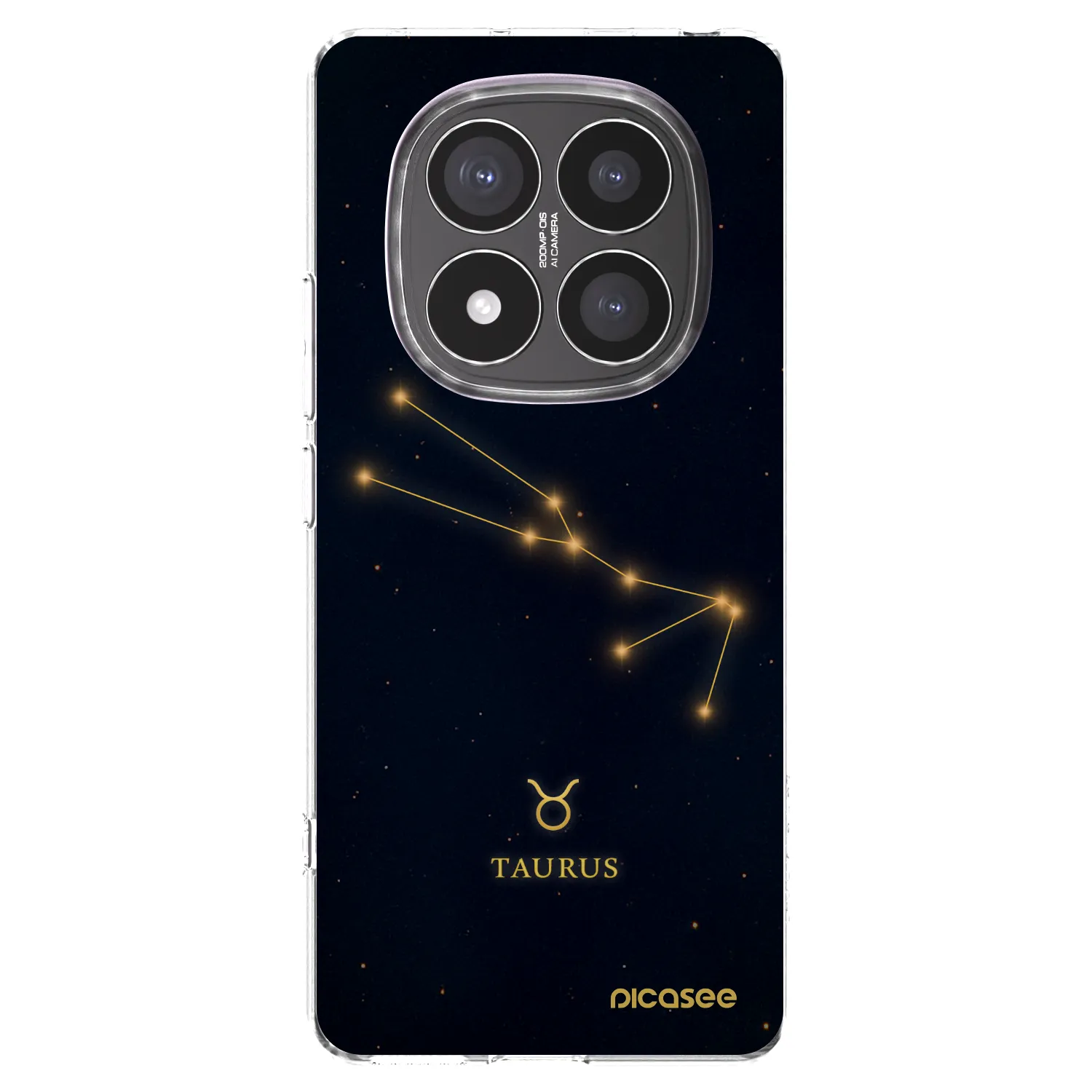 Picasee silikonski prozorni ovitek za Xiaomi Redmi Note 14 Pro+ 5G - TAURUS