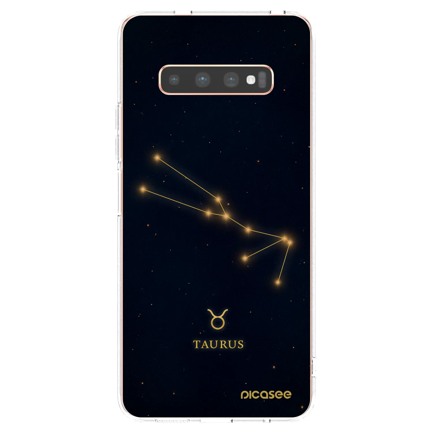 Picasee silikonski prozorni ovitek za Samsung Galaxy S10 Plus G975 - TAURUS