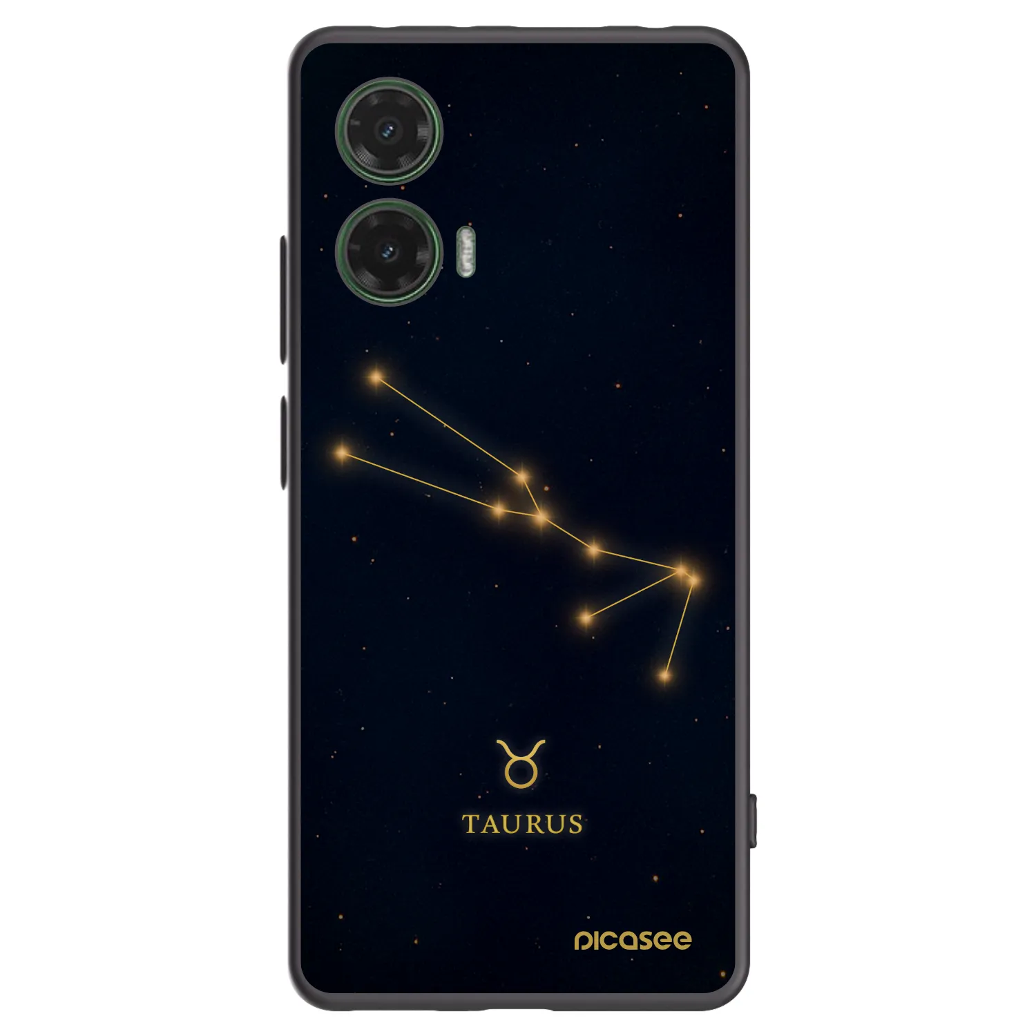 Picasee silikonski črni ovitek za Motorola Moto G35 5G - TAURUS