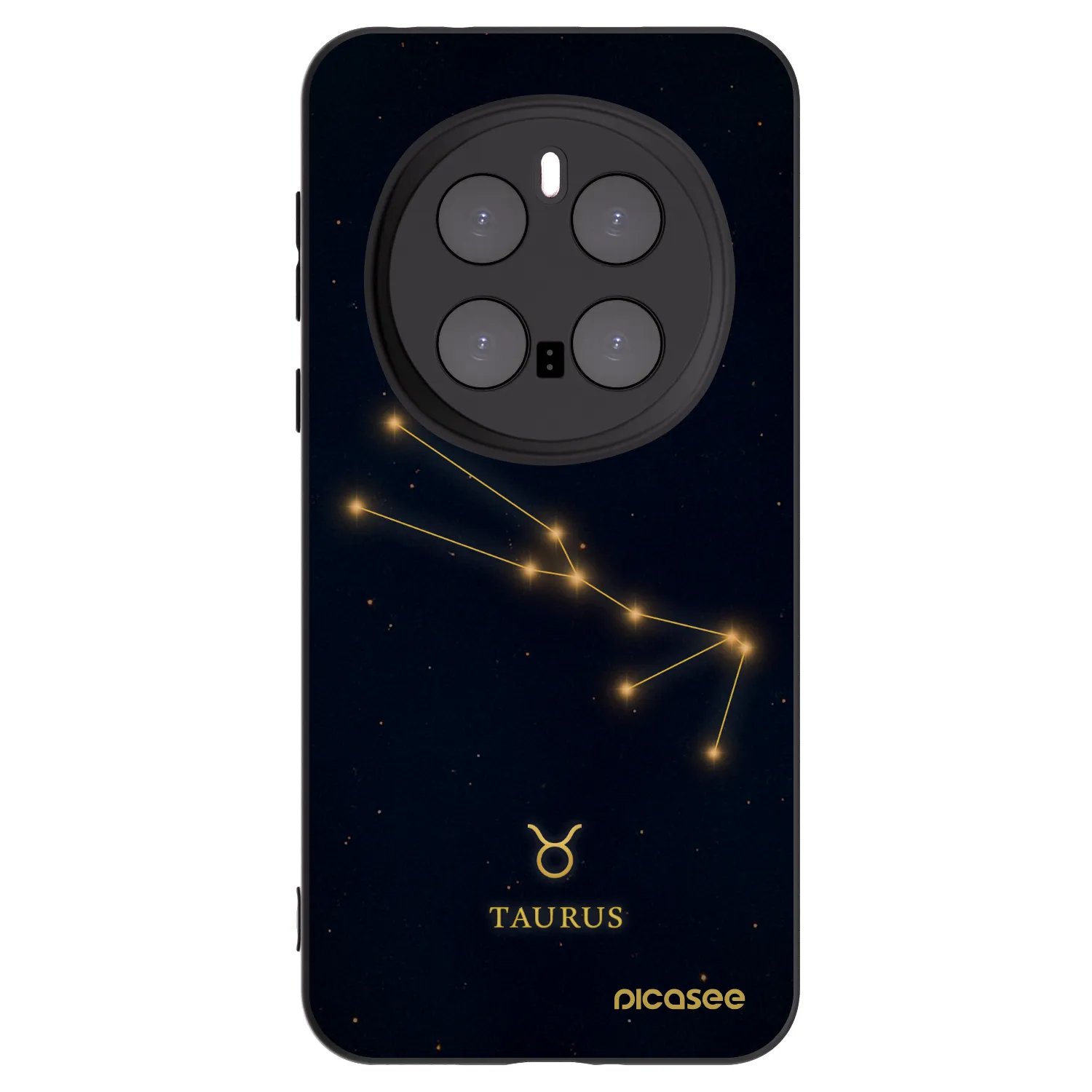 Picasee silikonski črni ovitek za Honor Magic7 Pro 5G - TAURUS