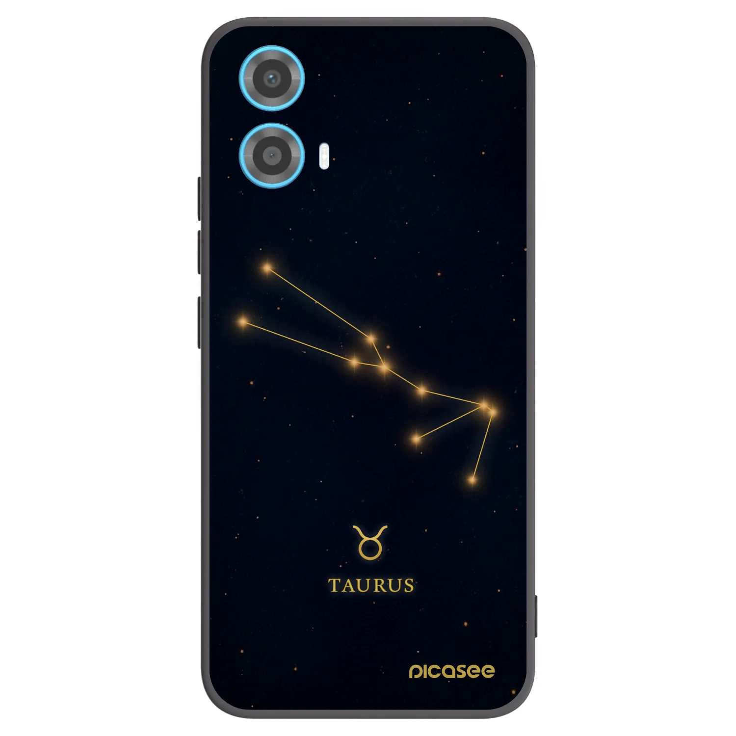 Picasee silikonski črni ovitek za Motorola Moto G34 5G - TAURUS