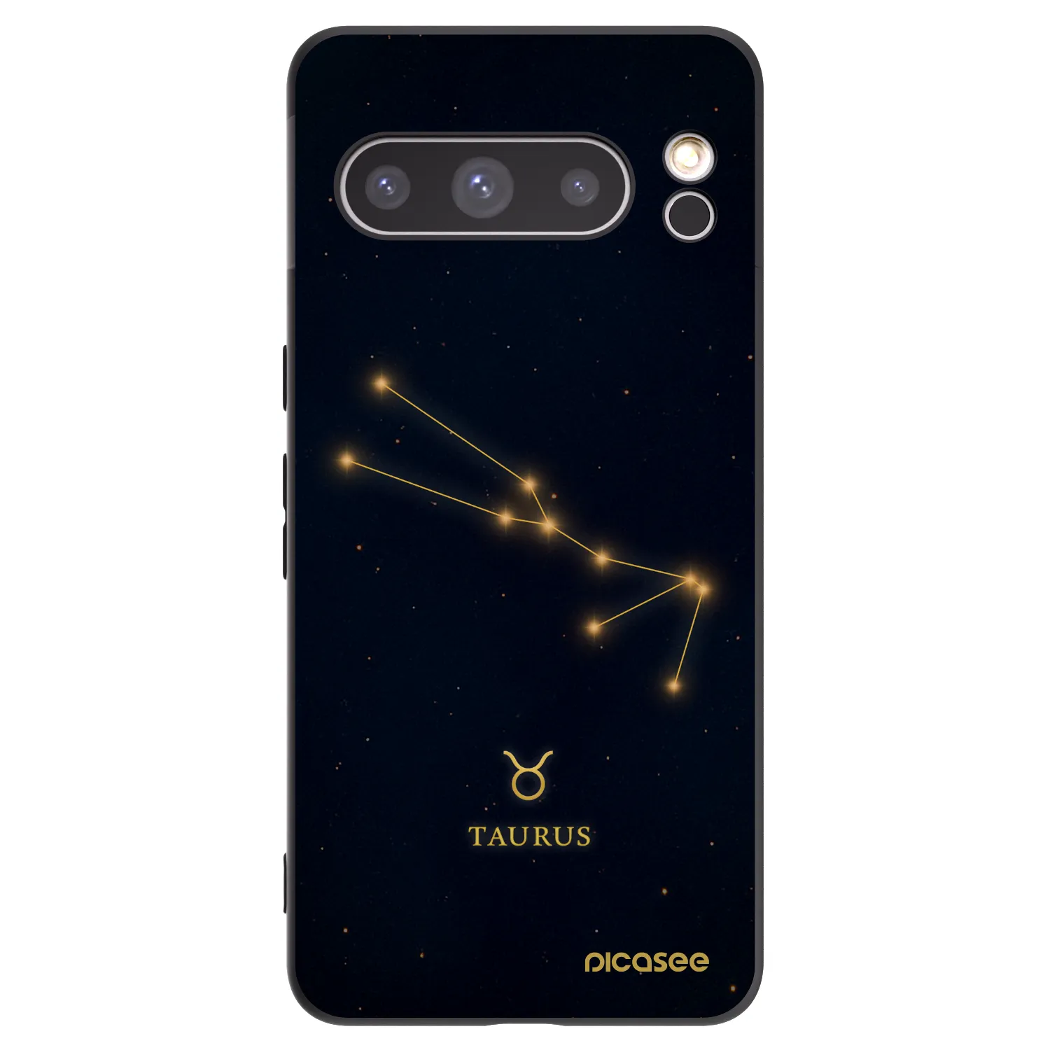 Picasee silikonski črni ovitek za Google Pixel 8 Pro - TAURUS