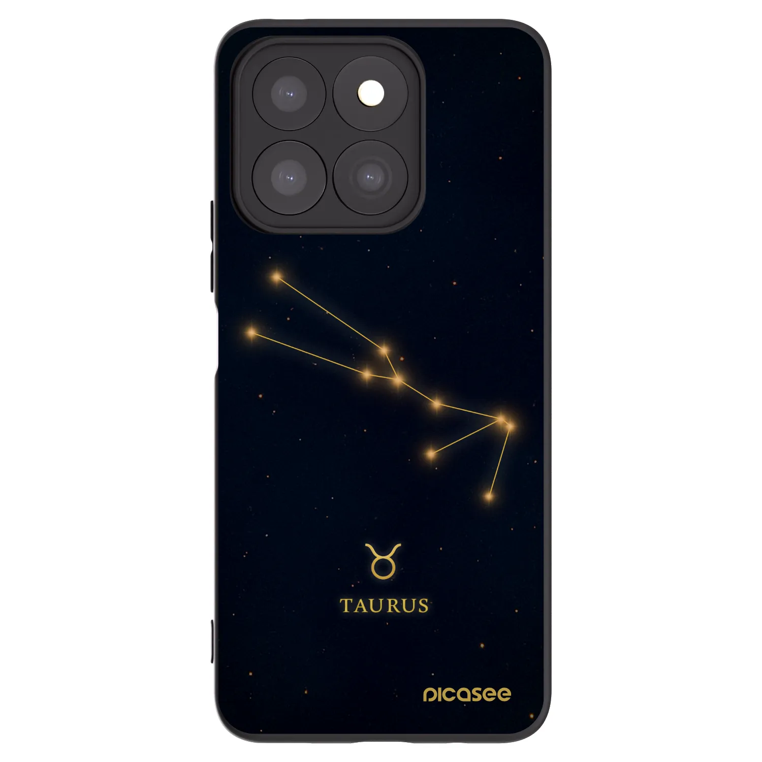 Picasee silikonski črni ovitek za Honor X8c - TAURUS