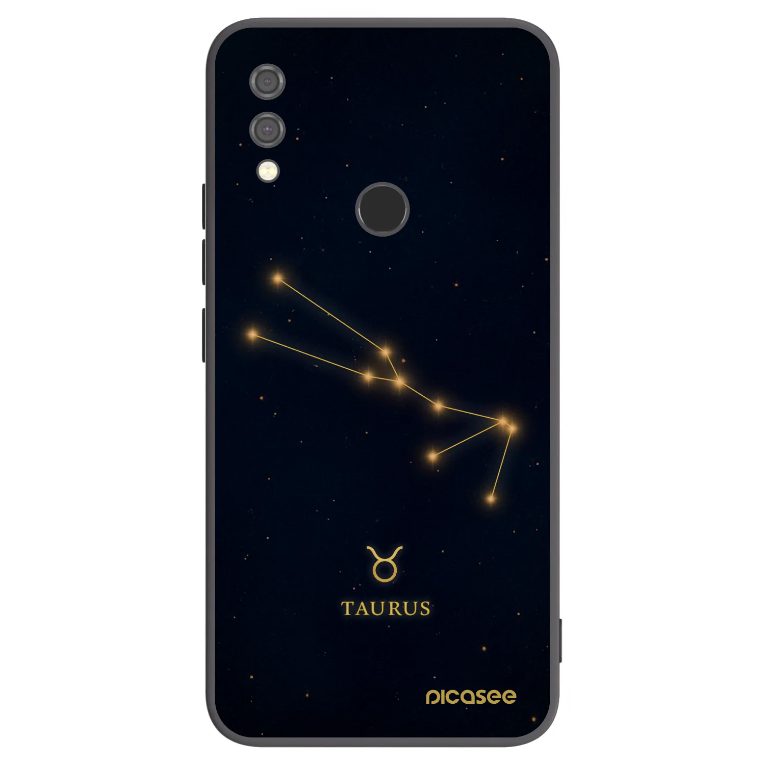Picasee silikonski črni ovitek za Xiaomi Redmi Note 7 - TAURUS
