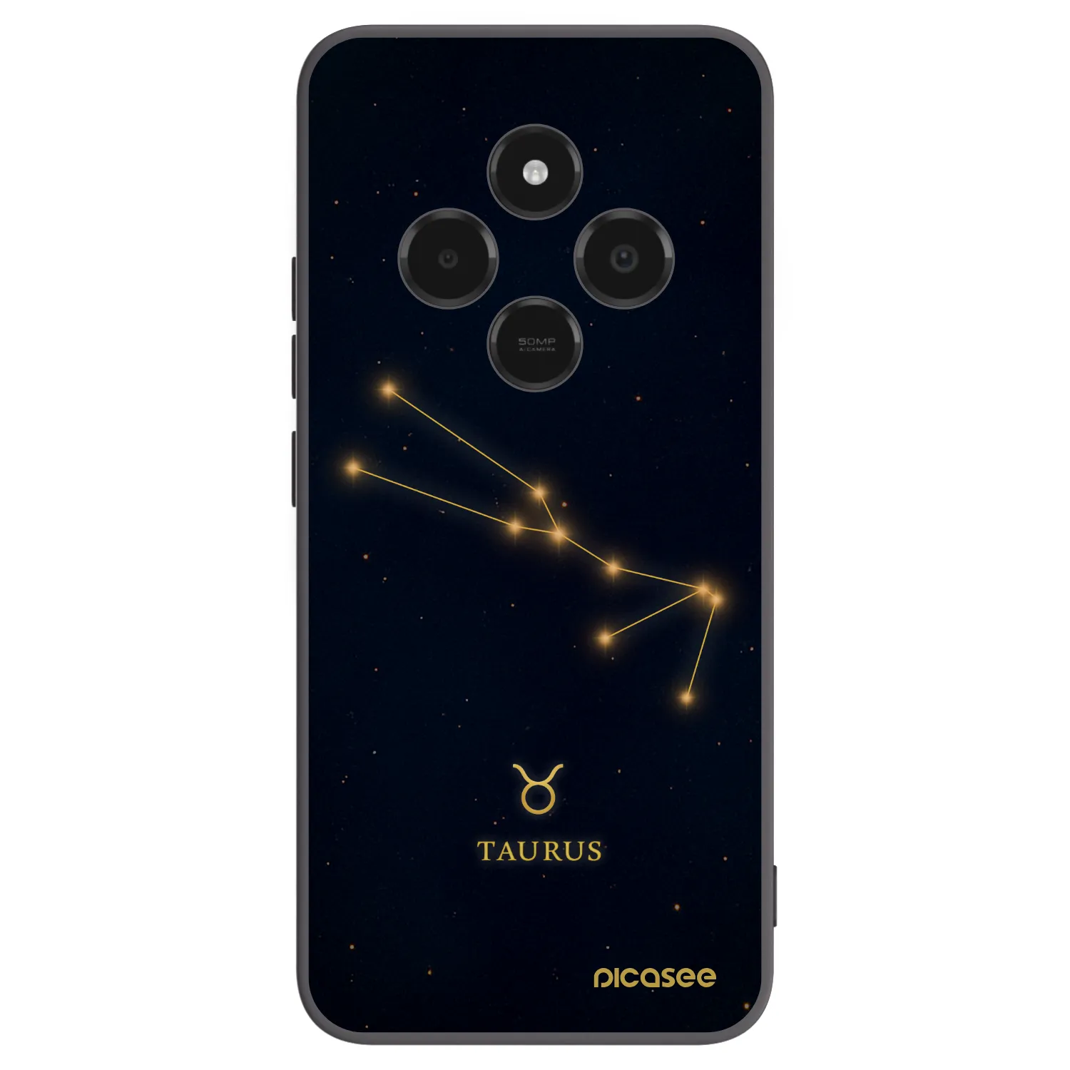 Picasee silikonski črni ovitek za Xiaomi Poco C75 - TAURUS