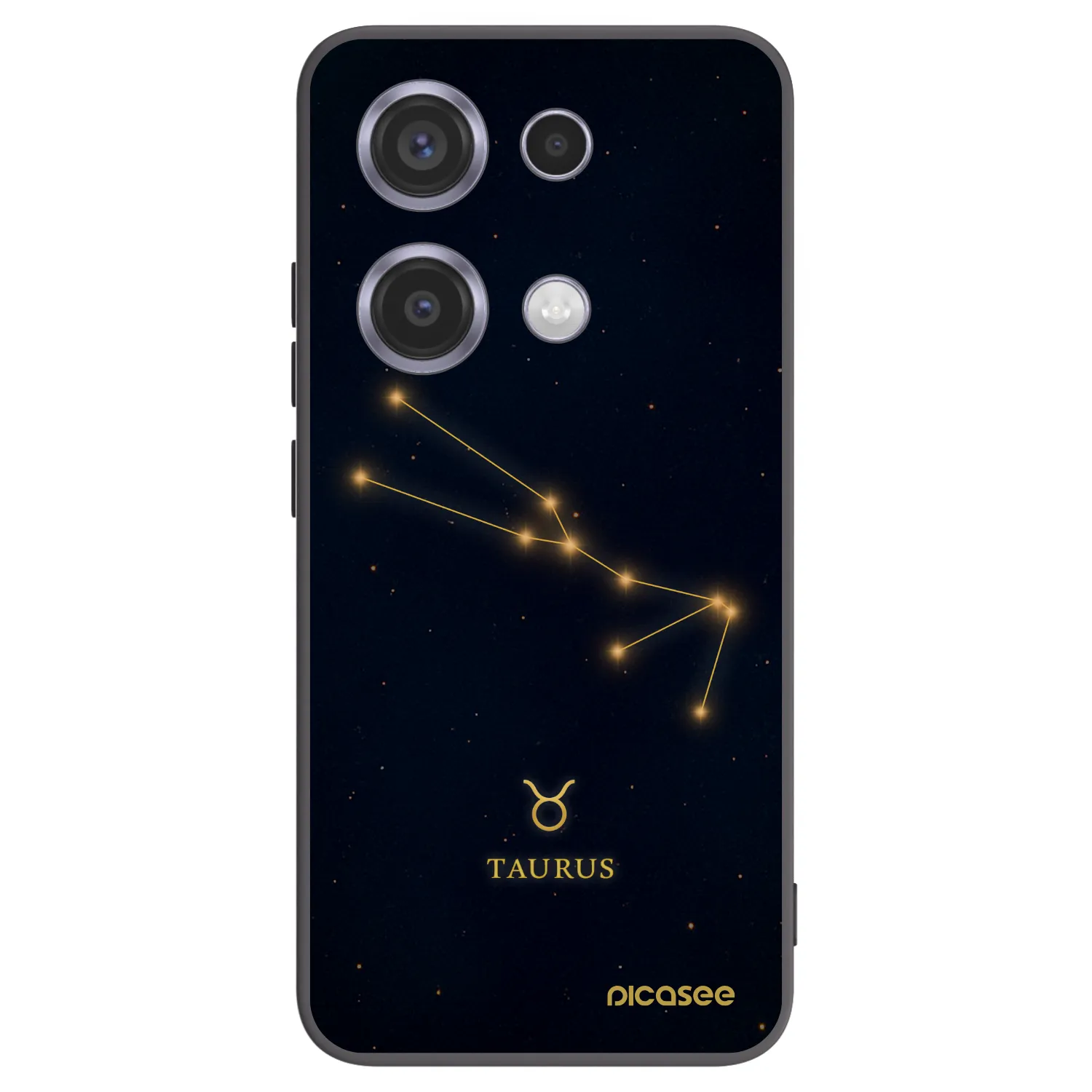 Picasee silikonski črni ovitek za Xiaomi Redmi Note 14S - TAURUS