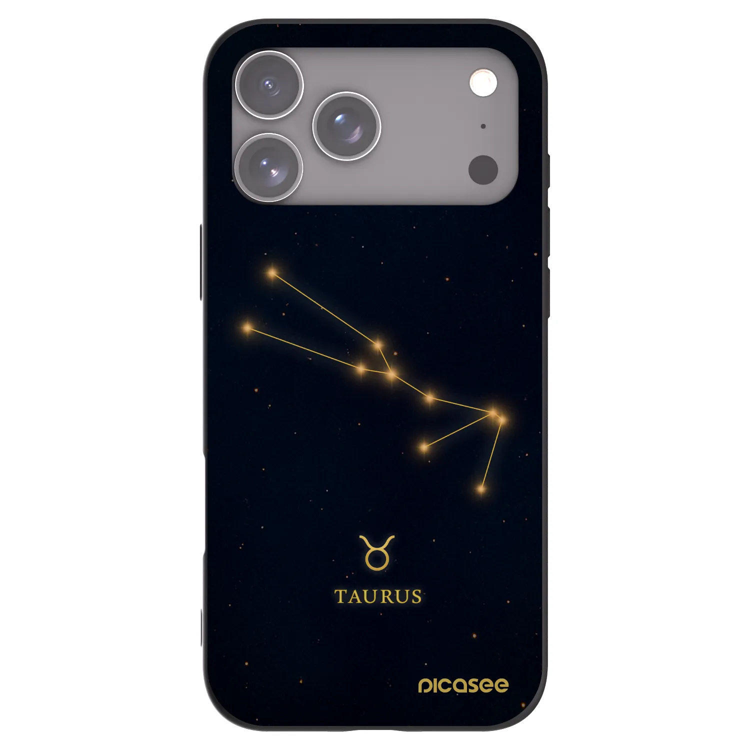 Picasee silikonski črni ovitek za Apple iPhone 17 Pro Max - TAURUS