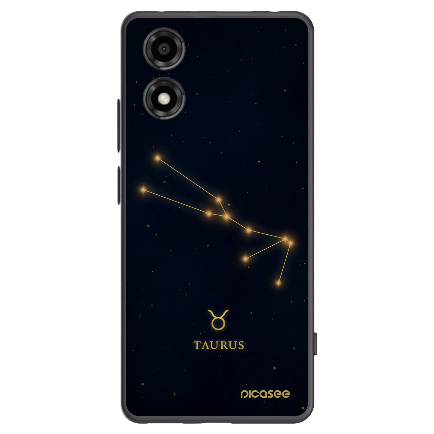 Picasee silikonski črni ovitek za Motorola Moto E14 - TAURUS