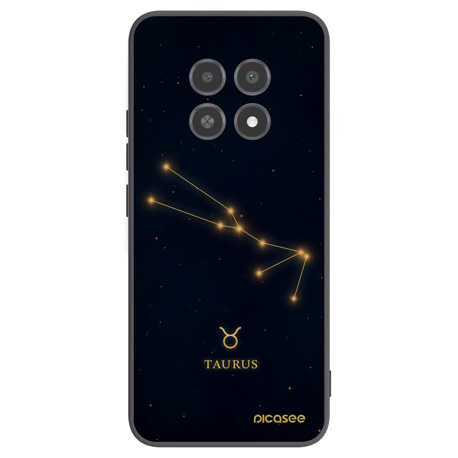 Picasee silikonski črni ovitek za Realme 12X - TAURUS