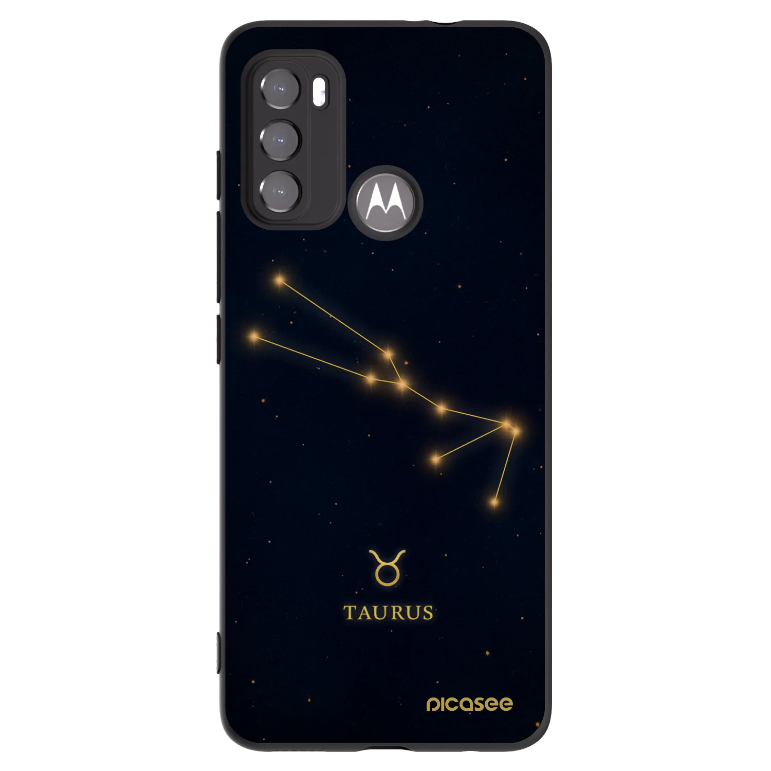 Picasee silikonski črni ovitek za Motorola Edge 60 5G - TAURUS