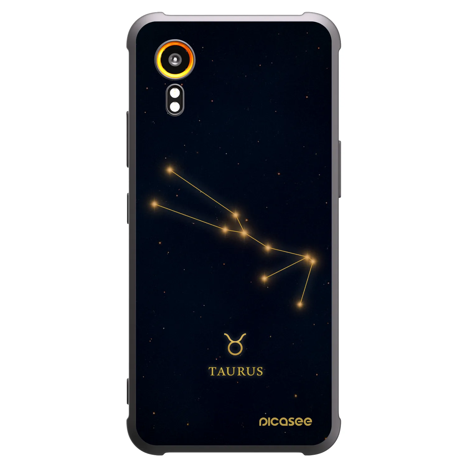 Picasee silikonski črni ovitek za Samsung Galaxy Xcover 7 - TAURUS
