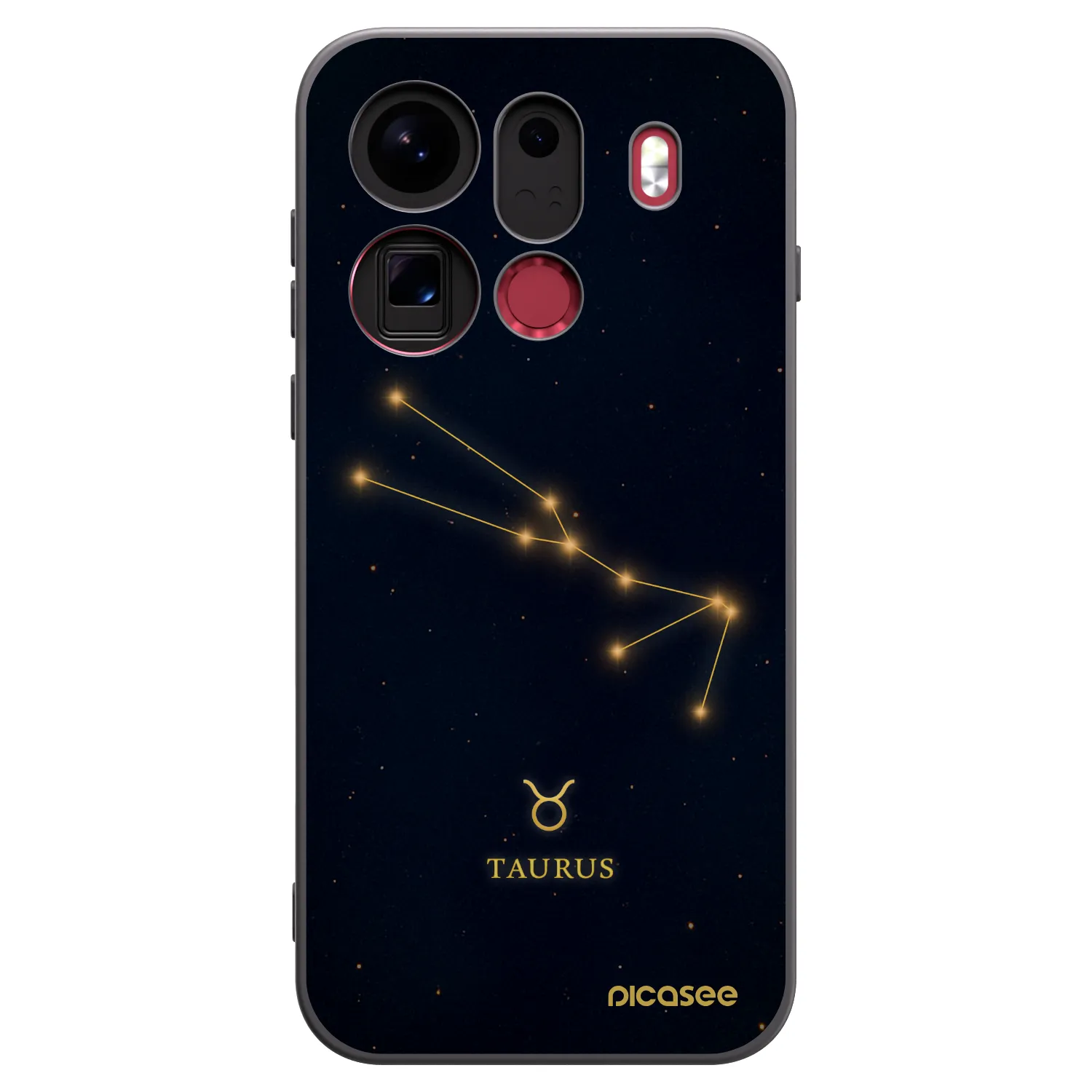 Picasee silikonski črni ovitek za OPPO Find X9 Pro - TAURUS