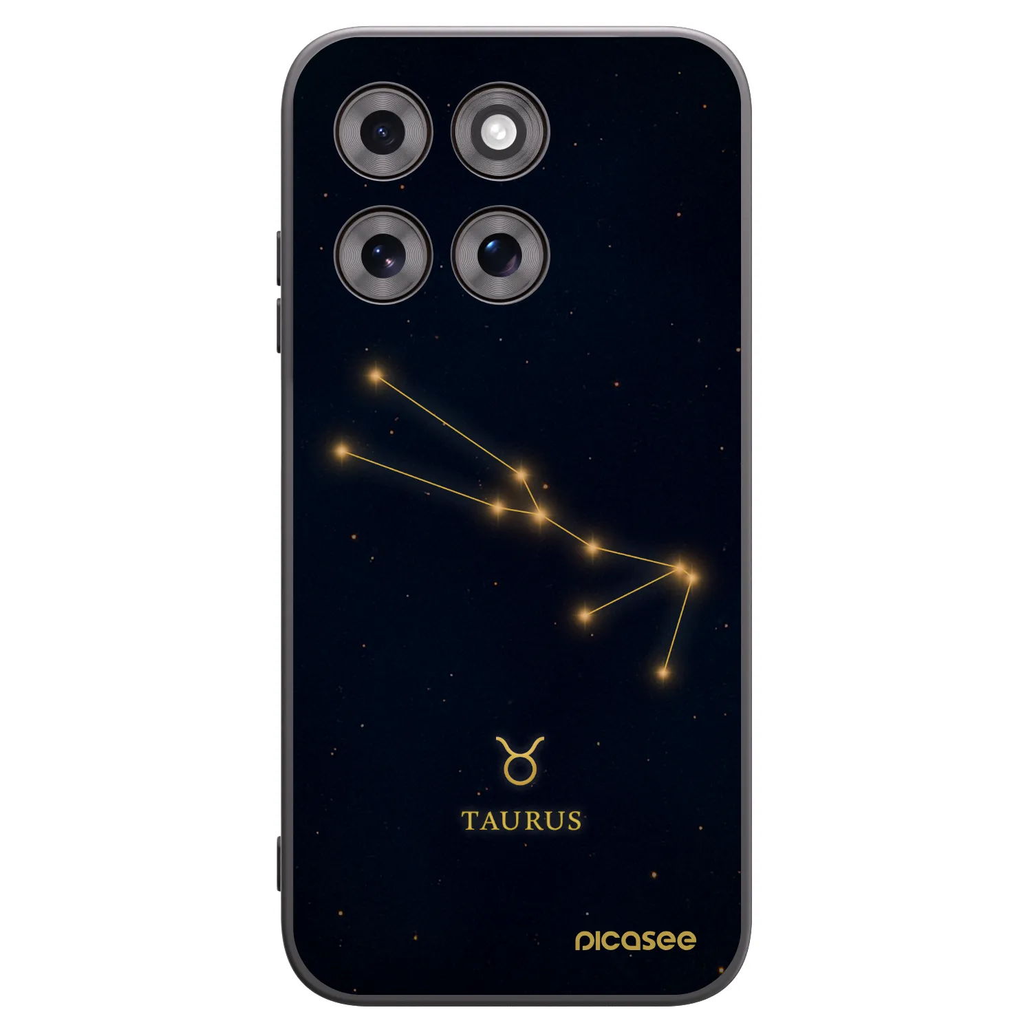 Picasee silikonski črni ovitek za Motorola Moto G77 - TAURUS