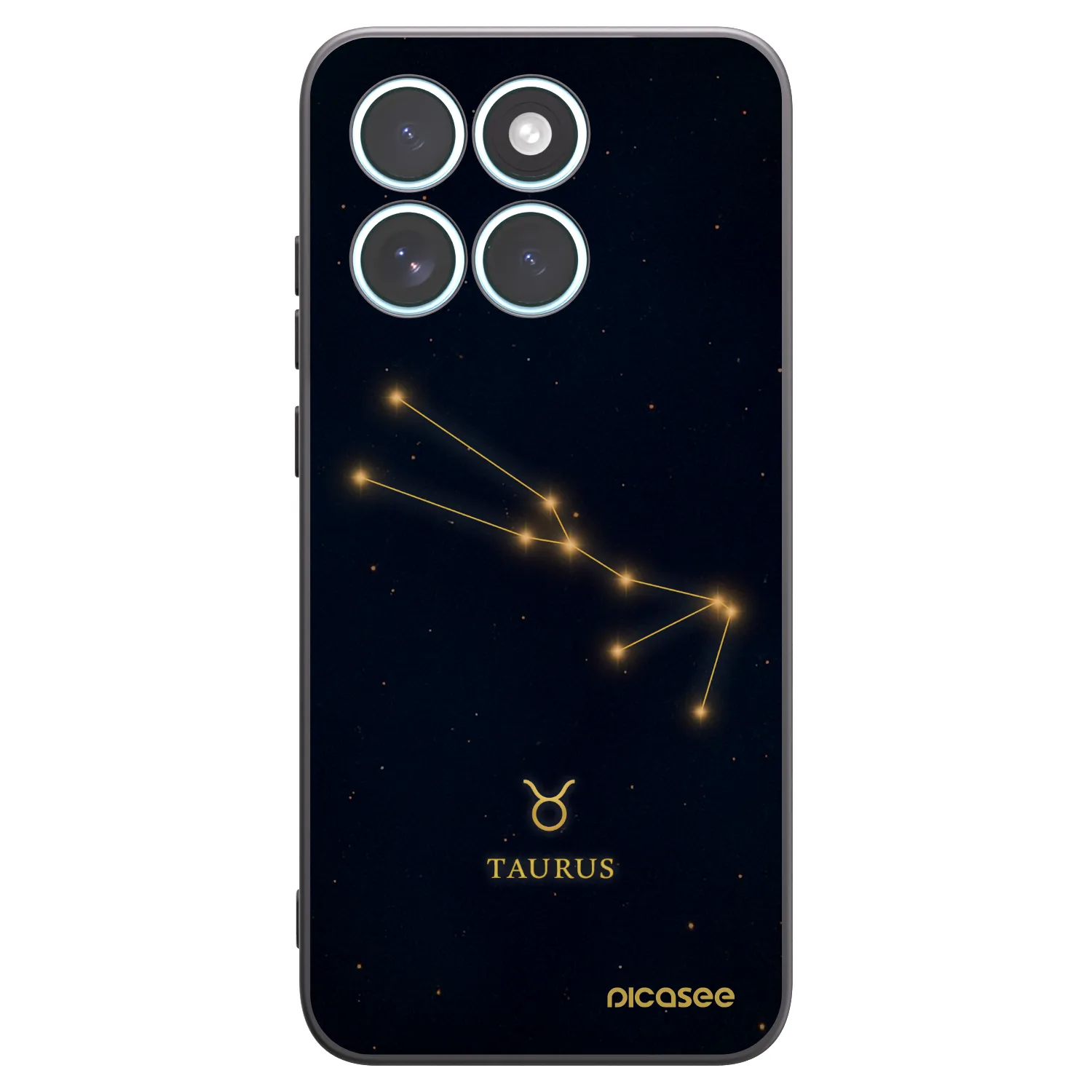 Picasee silikonski črni ovitek za Motorola Edge 70 Fusion - TAURUS