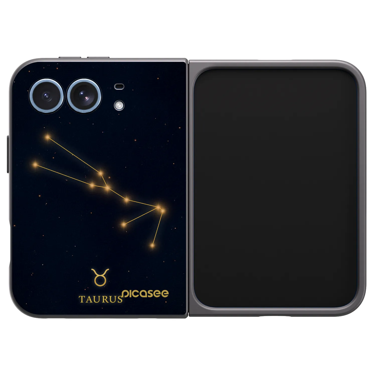 Picasee silikonski črni ovitek za Apple iPhone Duo - TAURUS