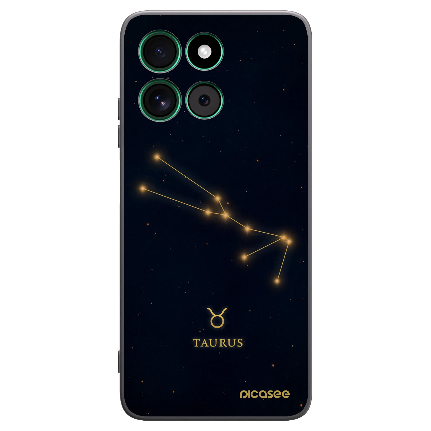 Picasee silikonski črni ovitek za Motorola Moto G57 Power - TAURUS