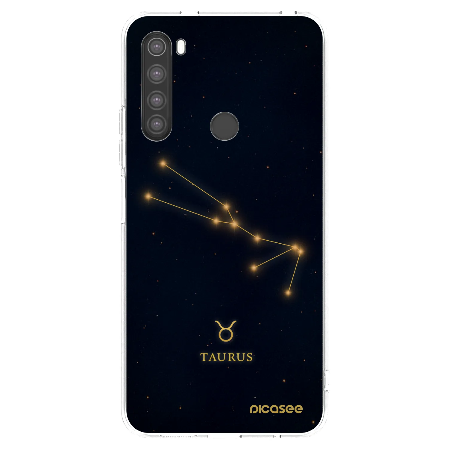 Picasee silikonski prozorni ovitek za Xiaomi Redmi Note 8 - TAURUS