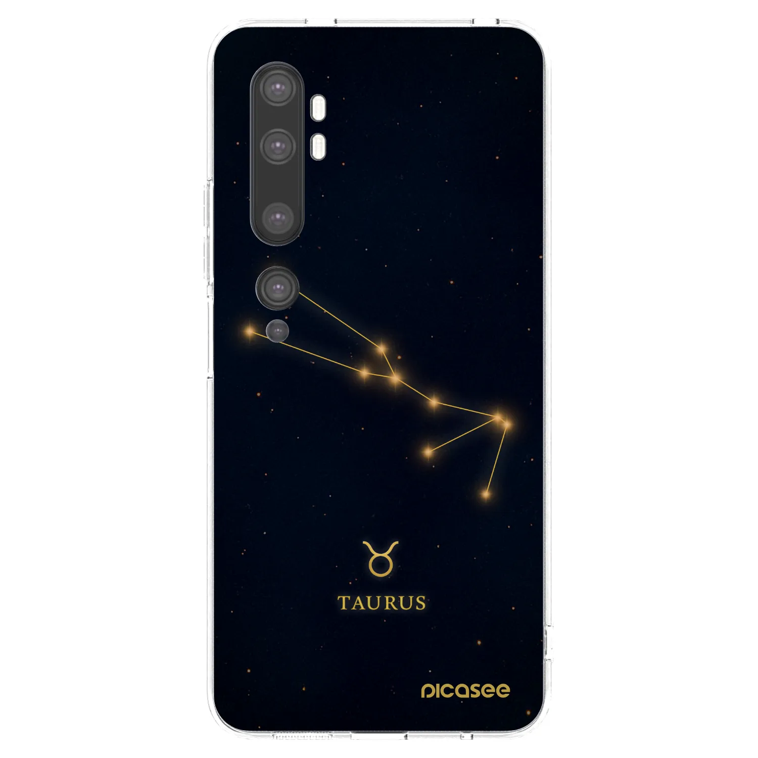 Picasee silikonski prozorni ovitek za Xiaomi Mi Note 10 (Pro) - TAURUS