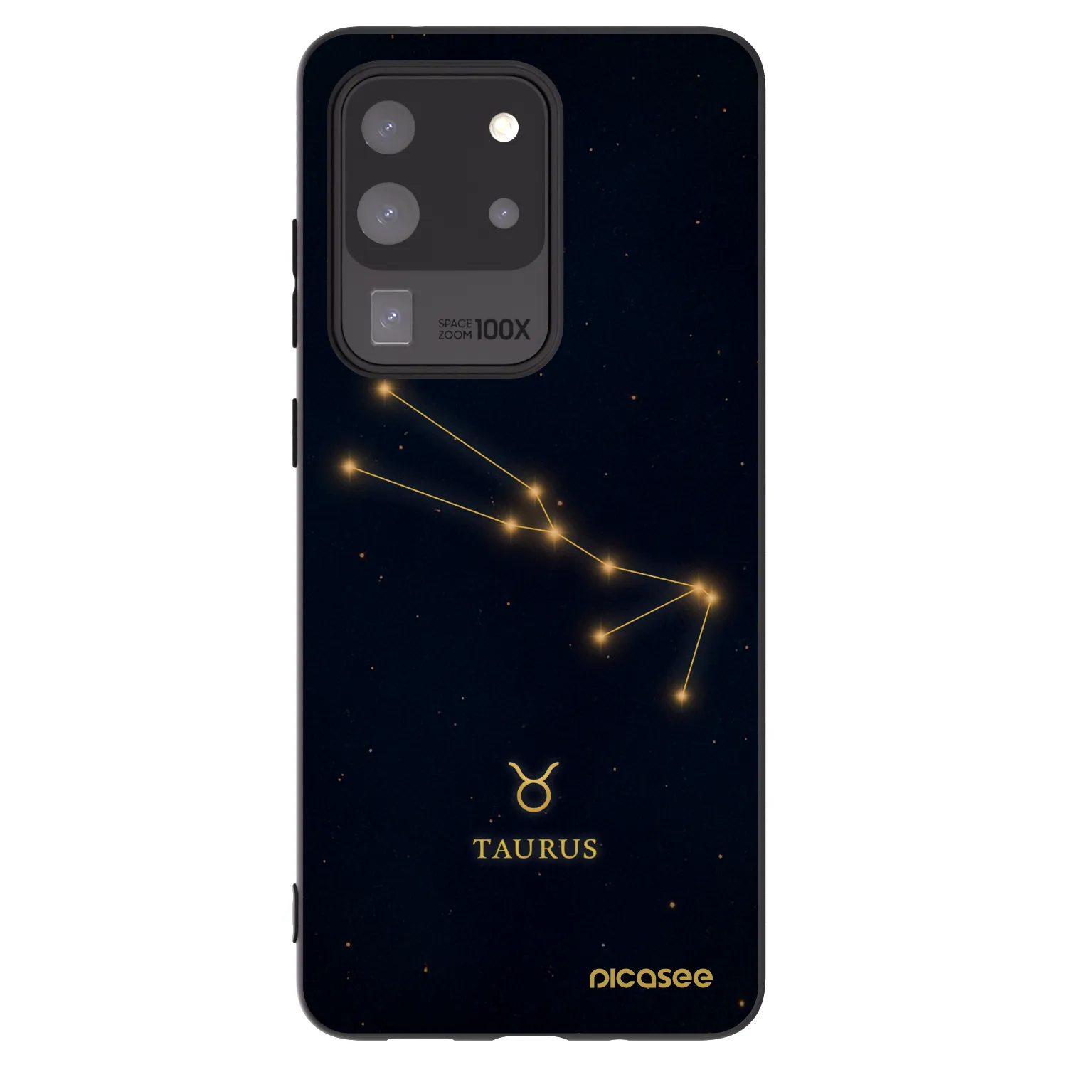 Picasee silikonski črni ovitek za Samsung Galaxy S20 Ultra 5G G988F - TAURUS