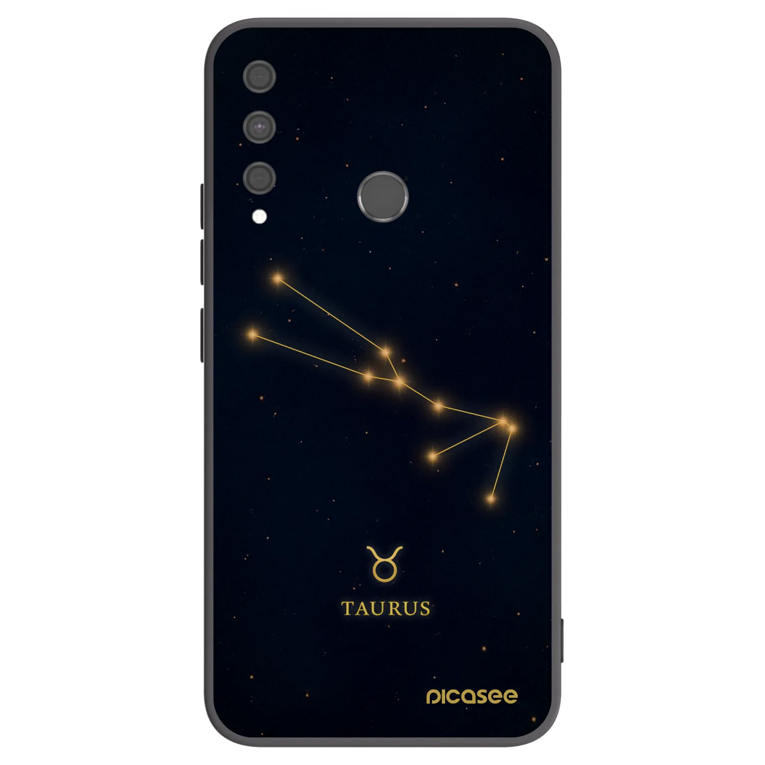 Picasee silikonski črni ovitek za Huawei P40 Lite E - TAURUS