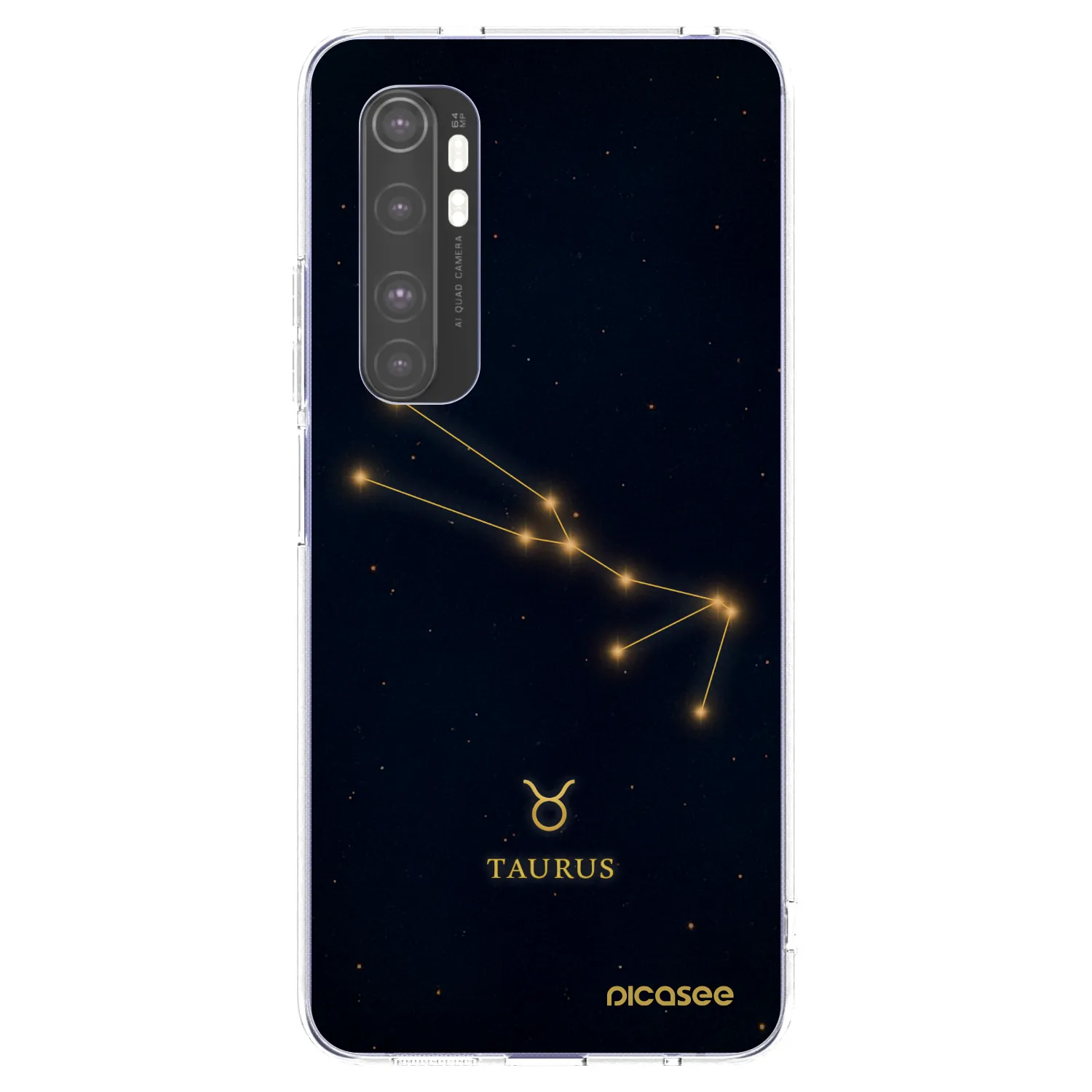 Picasee silikonski prozorni ovitek za Xiaomi Mi Note 10 Lite - TAURUS