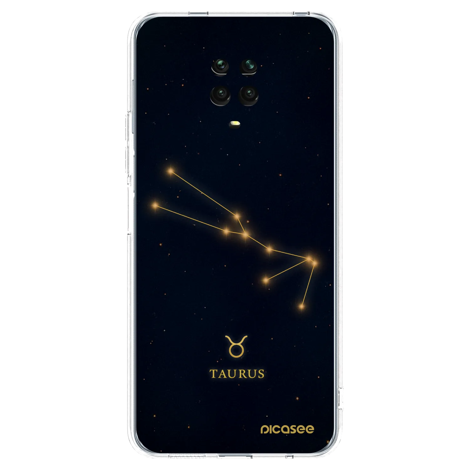 Picasee silikonski prozorni ovitek za Xiaomi Redmi Note 9S - TAURUS