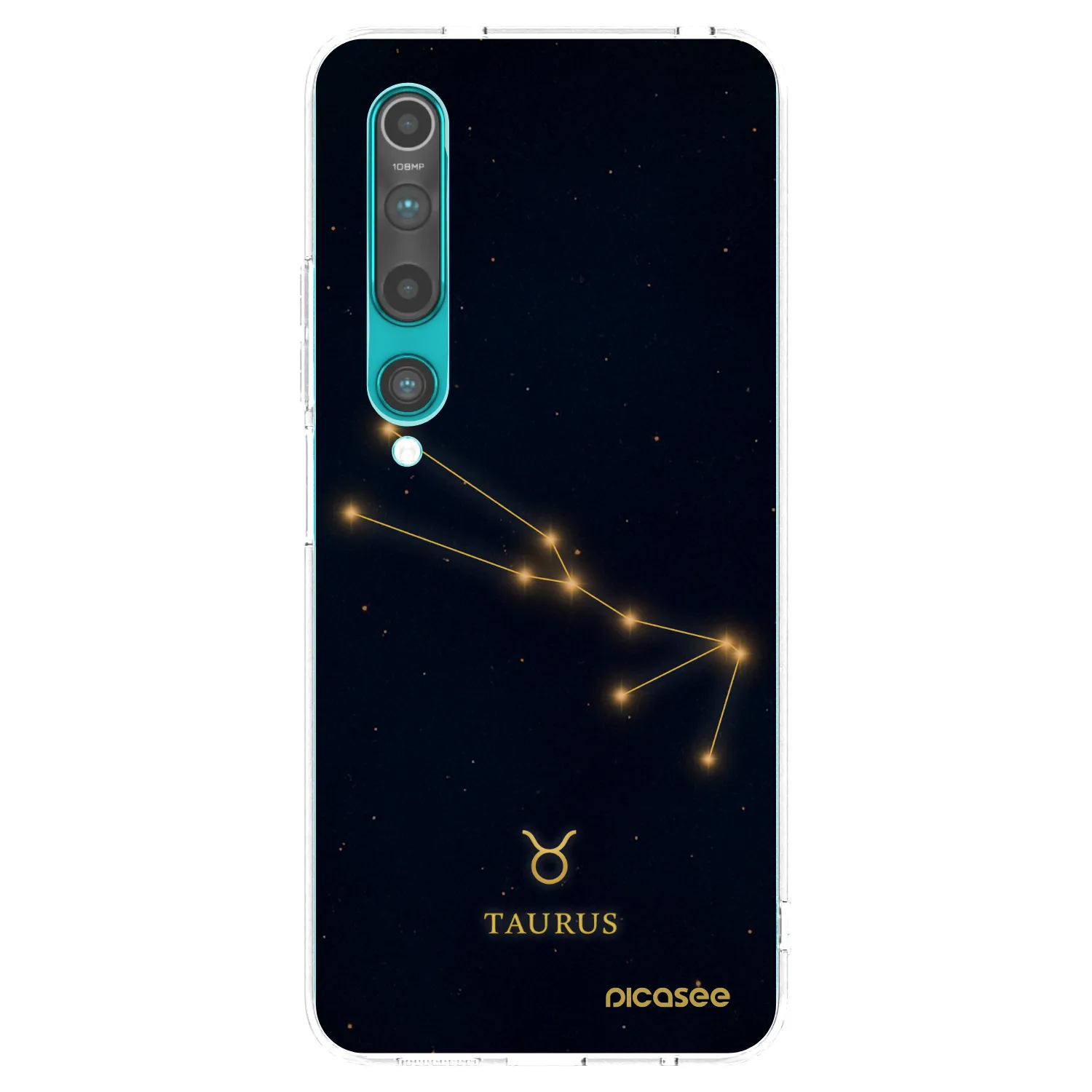 Picasee silikonski prozorni ovitek za Xiaomi Mi 10 - TAURUS