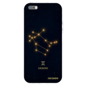 Picasee silikonski prozorni ovitek za Apple iPhone 5/5S/SE - GEMINI