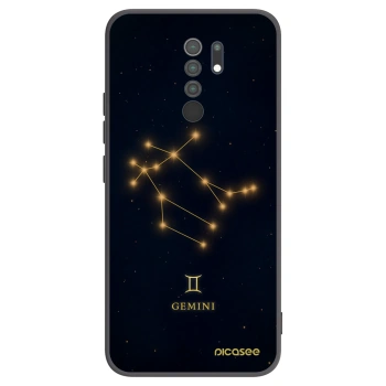 Picasee silikonski črni ovitek za Xiaomi Redmi 9 - GEMINI
