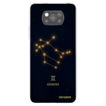 Picasee silikonski črni ovitek za Xiaomi Poco X3 - GEMINI