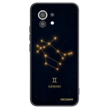 Picasee silikonski črni ovitek za Xiaomi Mi 11 - GEMINI
