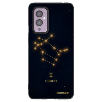 Picasee silikonski črni ovitek za OnePlus 9 - GEMINI