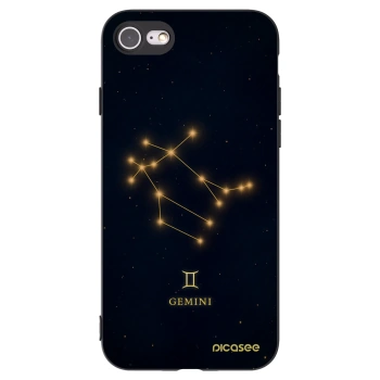 Picasee silikonski črni ovitek za Apple iPhone 8 - GEMINI