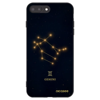 Picasee silikonski črni ovitek za Apple iPhone 8 Plus - GEMINI