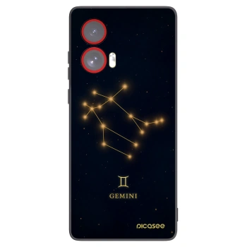 Picasee silikonski črni ovitek za Motorola Edge 50 Fusion - GEMINI