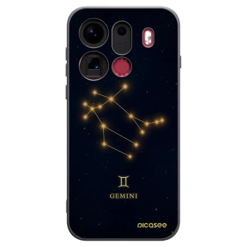 Picasee silikonski črni ovitek za OPPO Find X9 Pro - GEMINI