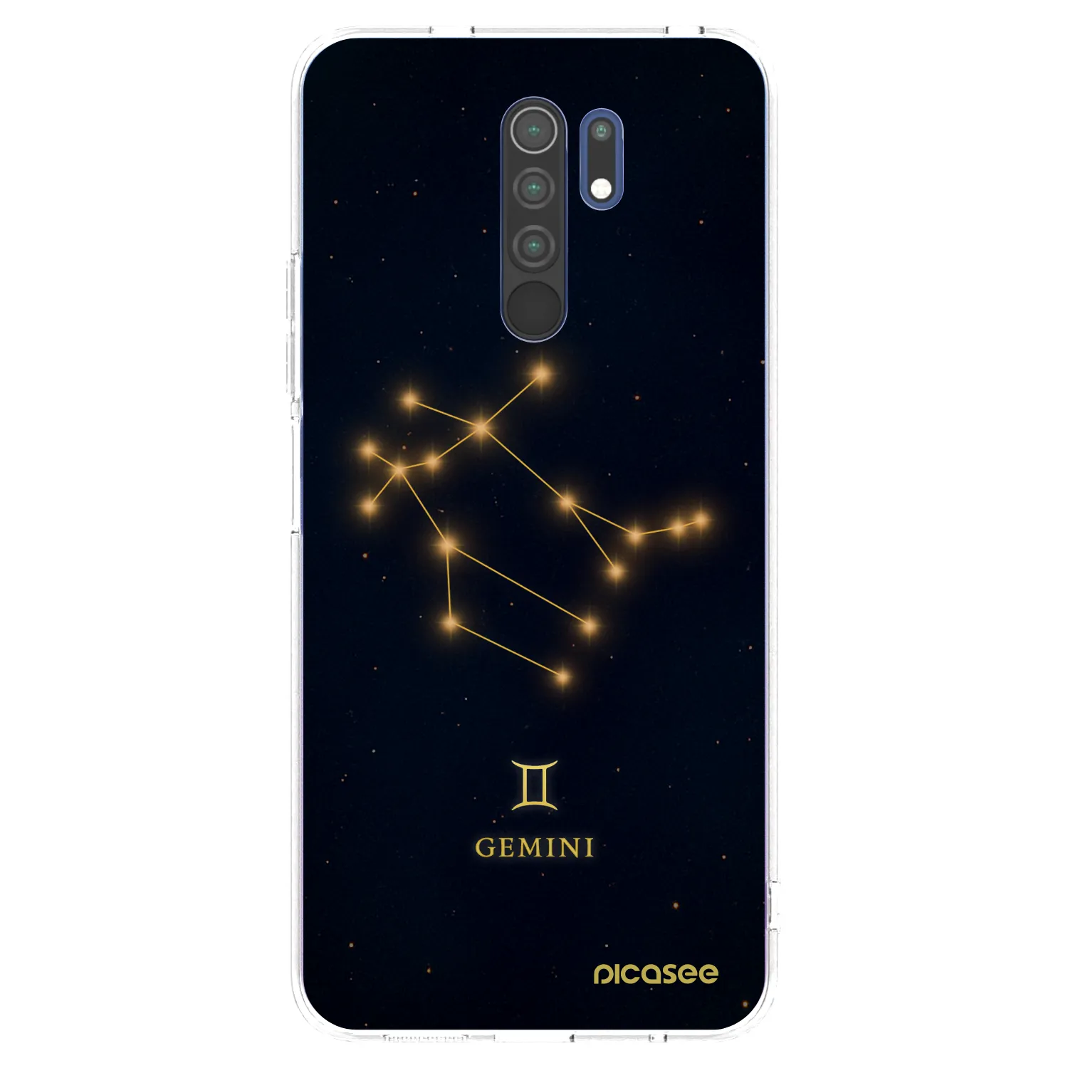 Picasee silikonski prozorni ovitek za Xiaomi Redmi 9 - GEMINI