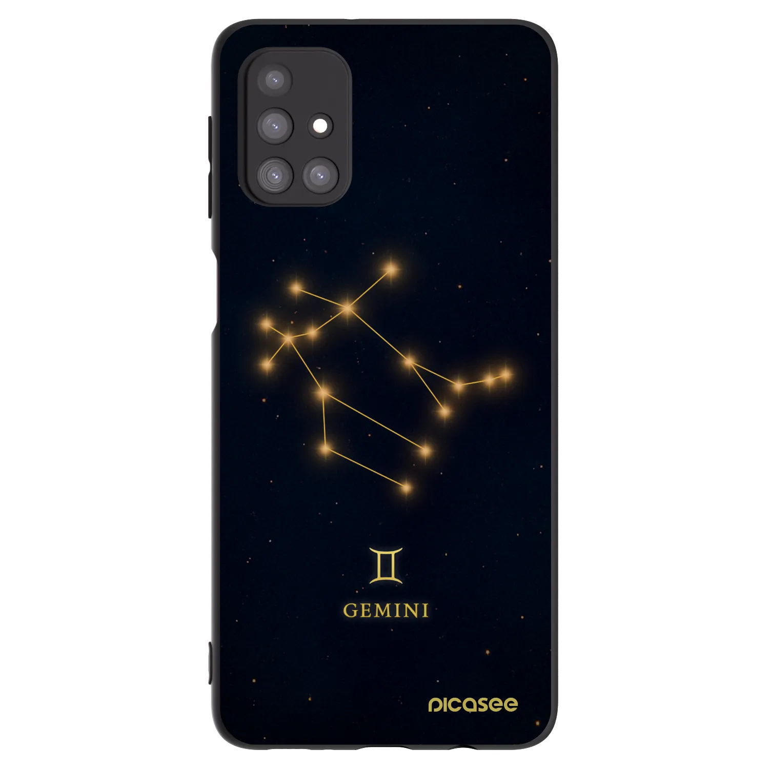 Picasee silikonski črni ovitek za Samsung Galaxy M31s - GEMINI