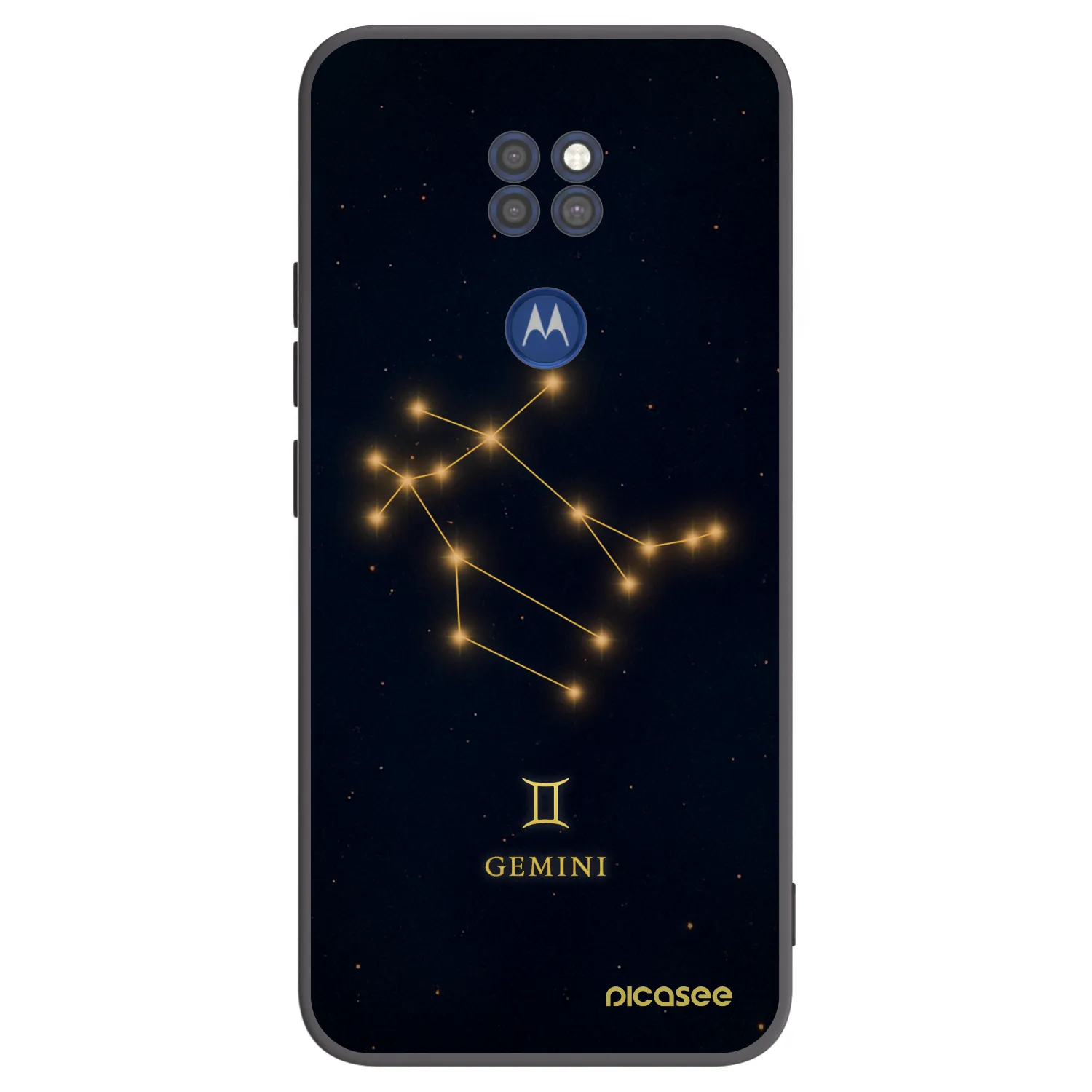 Picasee silikonski črni ovitek za Motorola Moto G9 Play - GEMINI